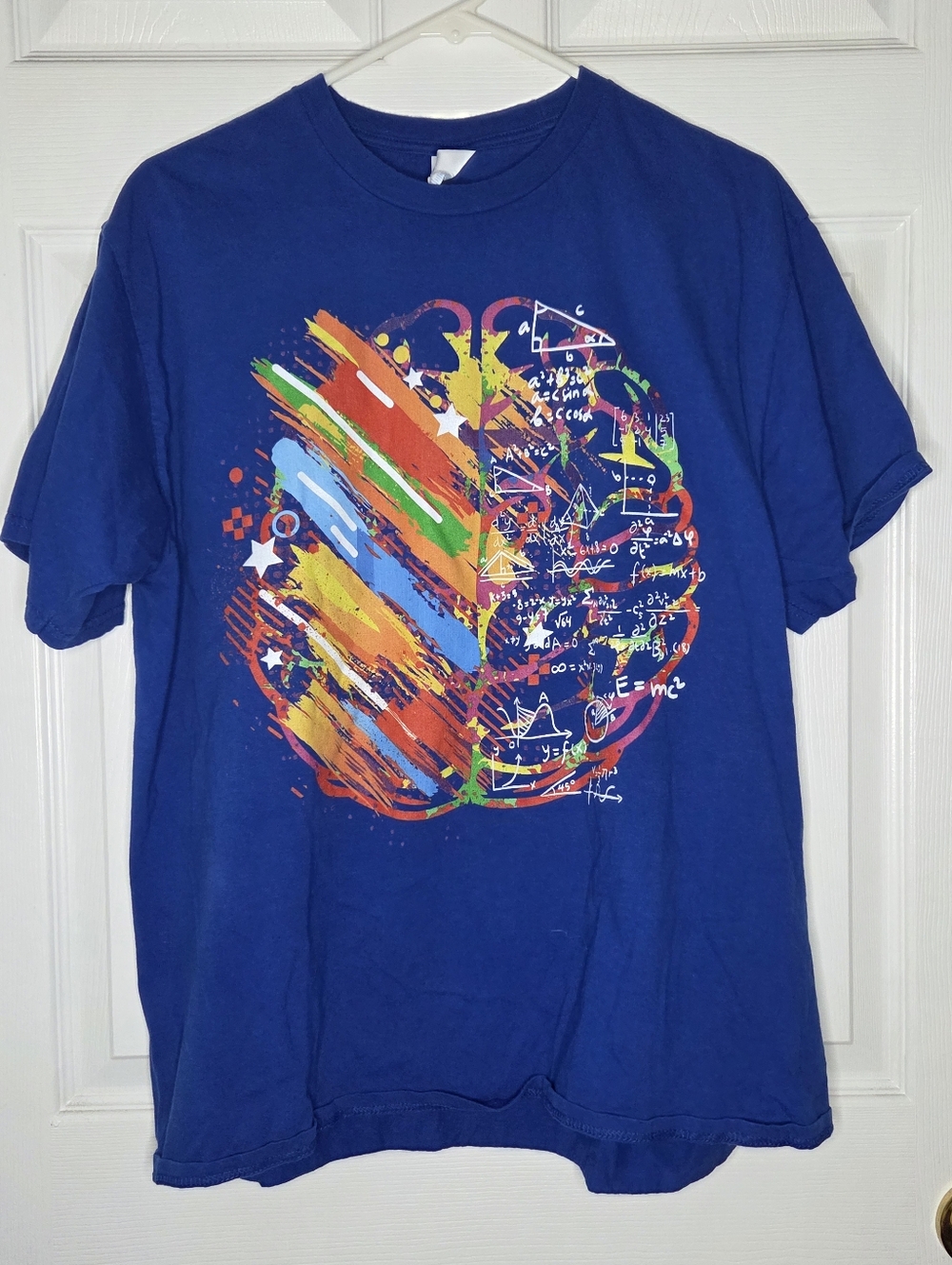 "Left Side & Right Side Of The Brain" Artist Tshirt Mens Size XL
